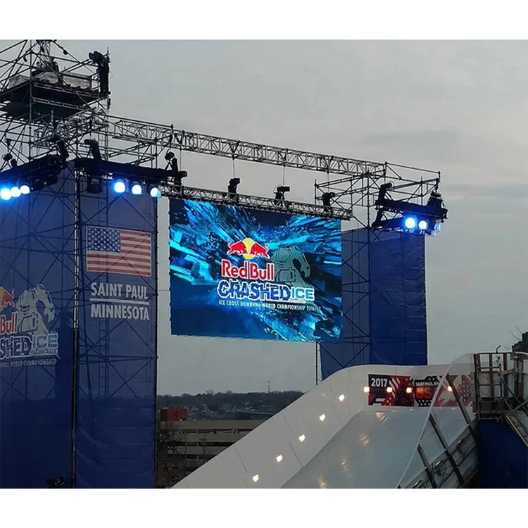 Открытый 4K светодиодный экран 500x1000 мм видео настенные панели полная система концертная сцена Аренда фон P3.91 светодиодная стена