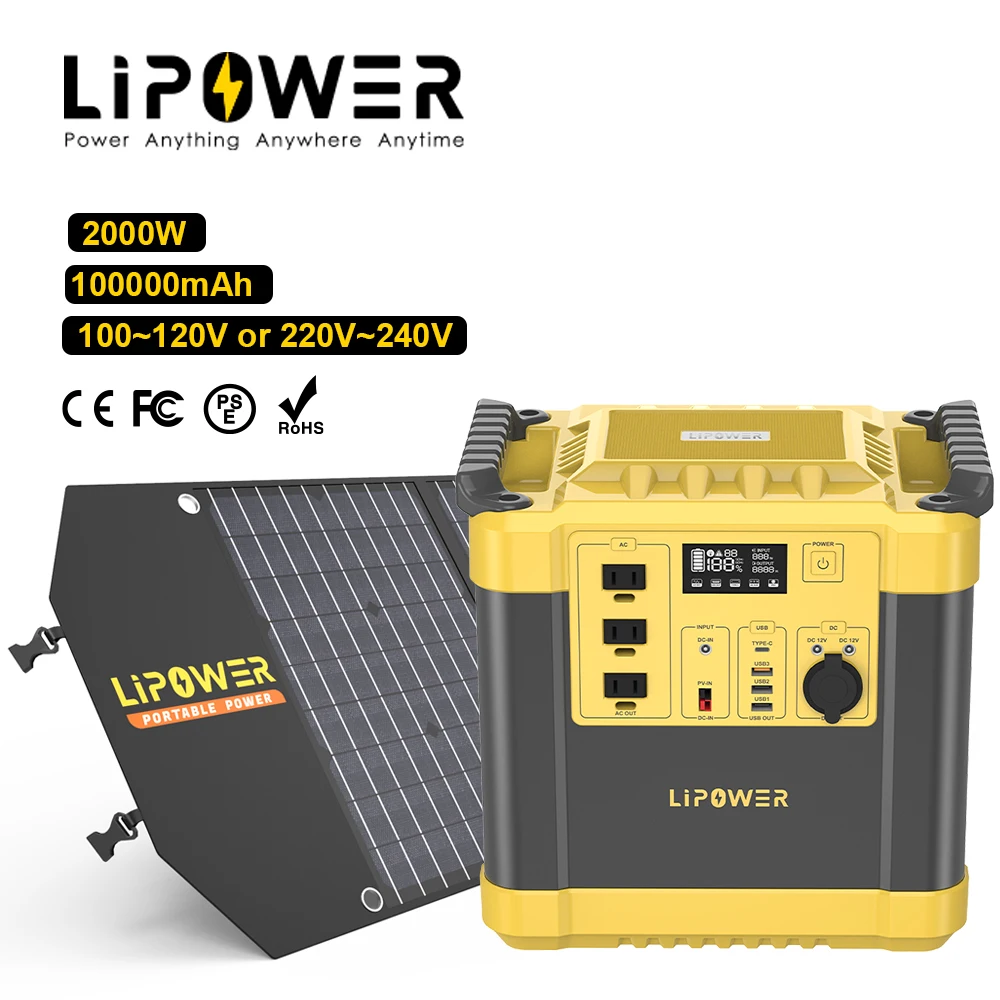 2000w portable power station lipower support ODM OEM customization energy storage super fast charging for outdoor camping laptop