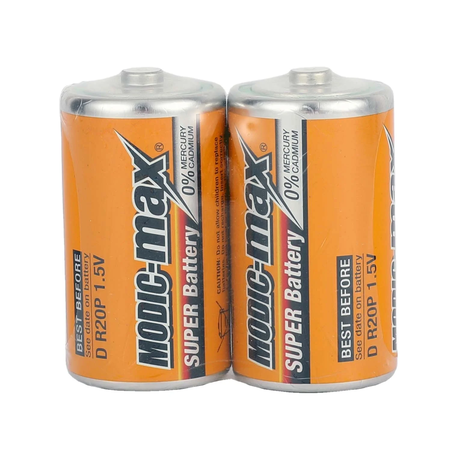 Zinc Carbon Battery Super Heavy Duty C Size R14P Metal Jacket 1.5V Dry Battery