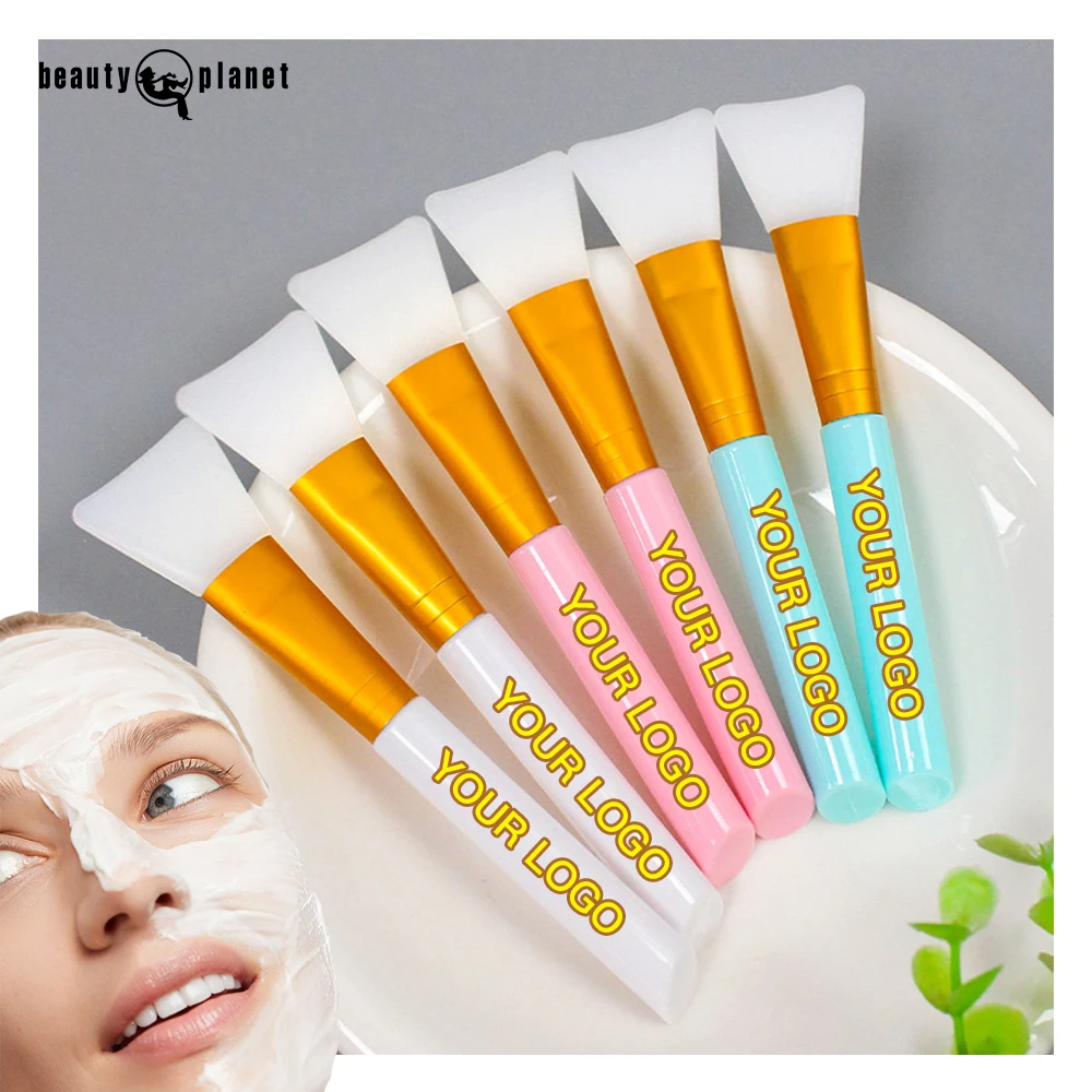 Beauty Planet Silicone Clay Mask Brushes Makeup Applicator Facial Face Cosmetic Mini Face Cleansing Brush Silicone Face Brushes