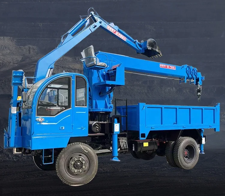 China factory direct sell Truck mounted excavator with Crane for farm