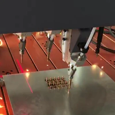 Automated equipment for batch welding studs in sheet metal processing weld stud machine stud welder machine