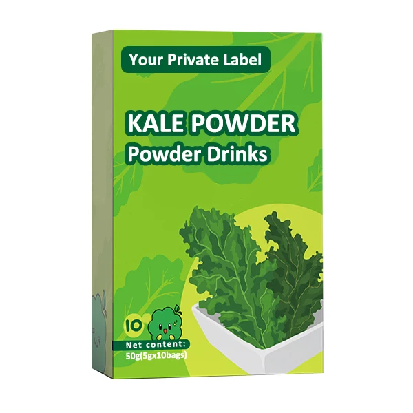 private package weight management instant kale powder drinks meal replacement factory supplier solid beverage natural vegetables