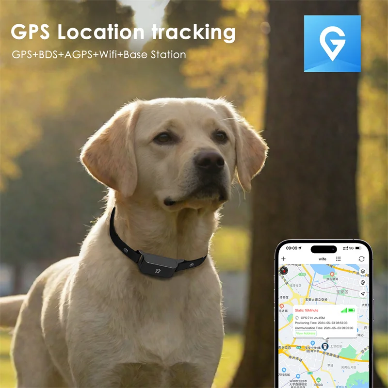 Factory De Tracker Mini Wireless Fence Waterproof 4G Dog Gps Collar Mascotas Gatos Collares Para Perros Con GPS
