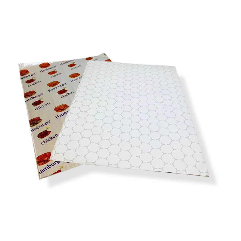 Premium Oil Proof Honeycomb Foil Grease Proof Deli Paper Foil Paper Lined Sheets For Food Logo Deli Paper