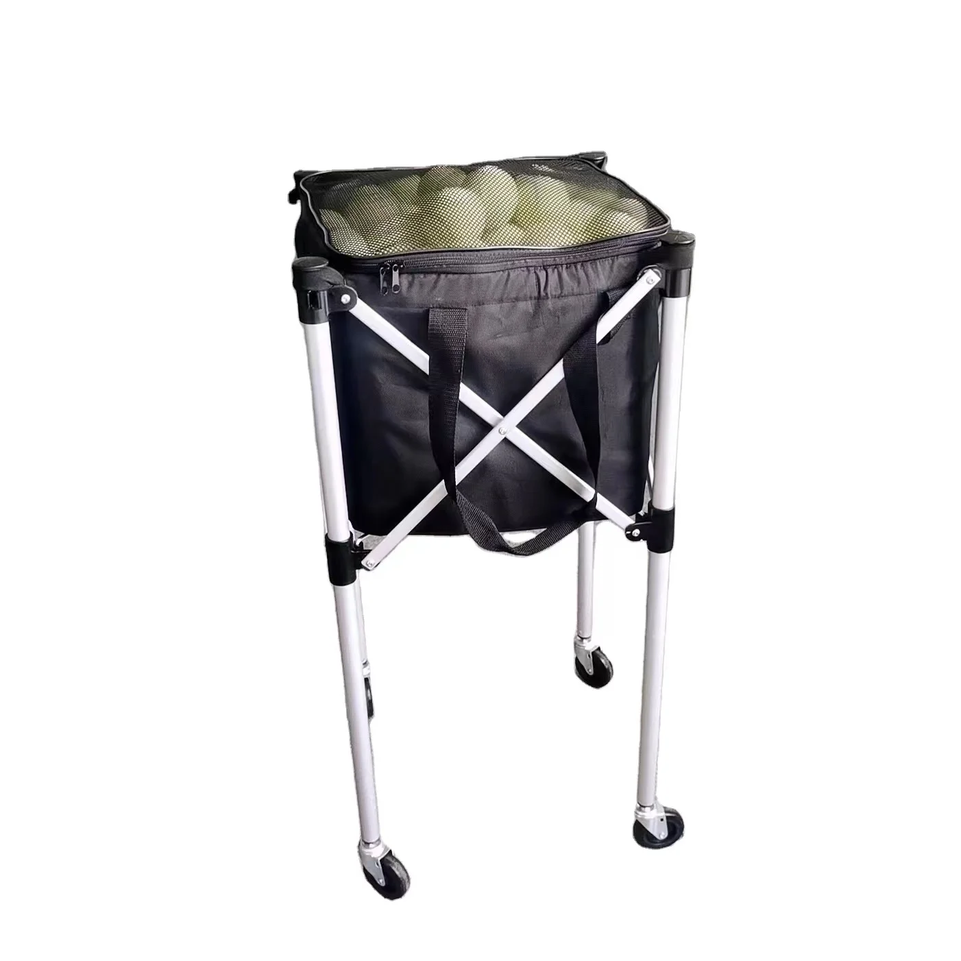 Customized Lightweight Tennis Coaching Cart/Ball Hopper Basket /Portable Tennis  Ball Cart