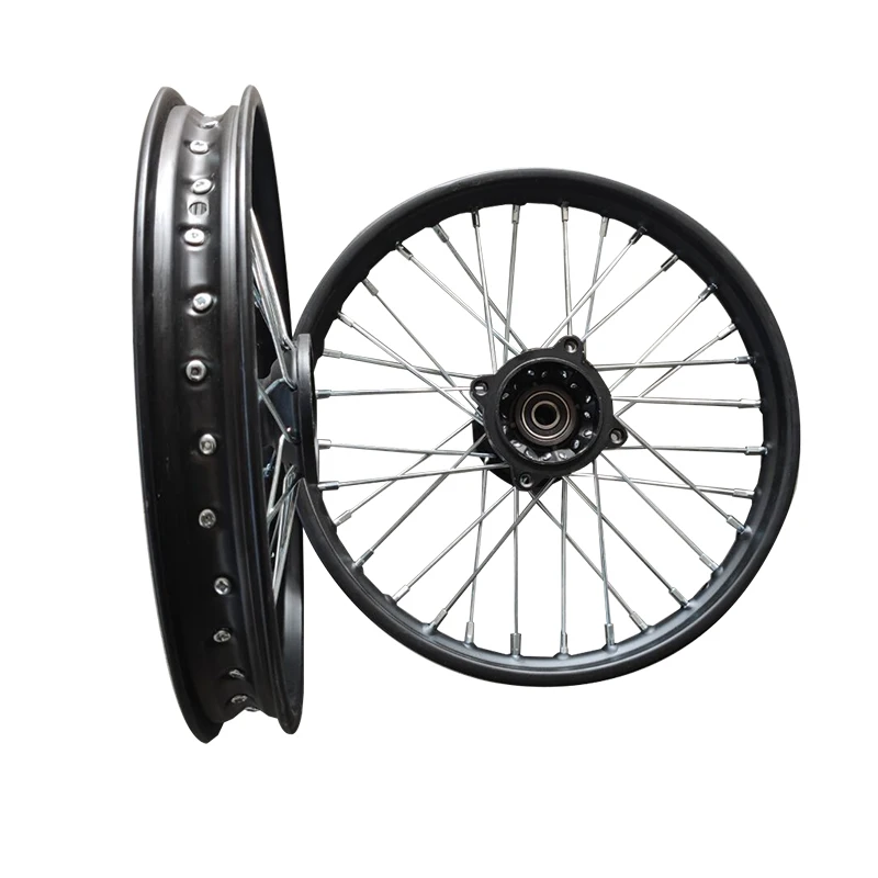 Off-road Motorcycle dirt bike pit bike 1.40X14 inch disc brake front iron wheel rim of motocross accessories for motorcycles