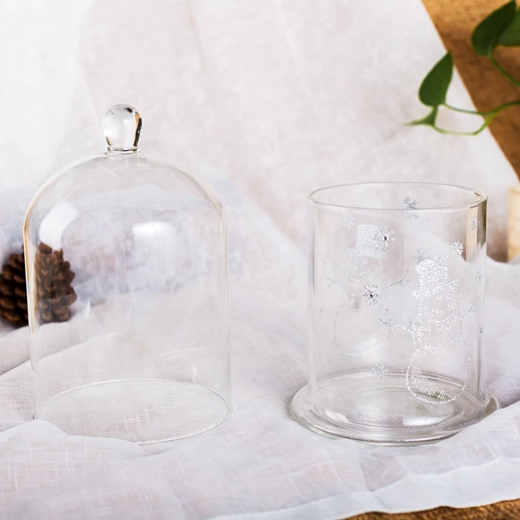 
Hot Selling Mini Rose Eternal Flower Glass Cover Decorative Glass Crafts Custom 