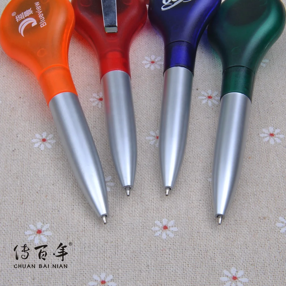 New design promotional ballpoint pen with steel ruler