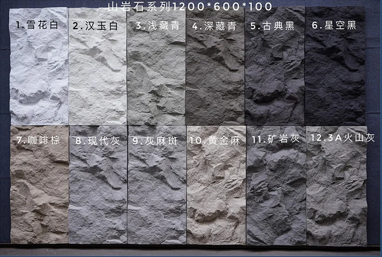 china manufacturer pu modelling Faux Stone wall Decor Veneer Rock Stone Wall Panel