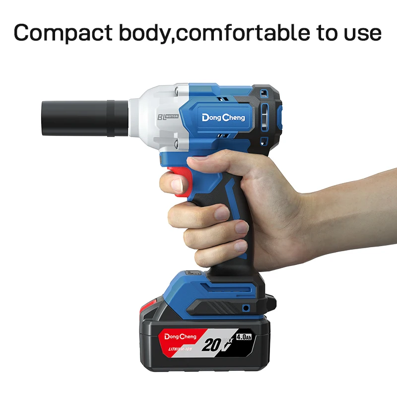 DongCheng 20V Series 488N.m 1/2' Square Brushless Battery Impact Wrench Set