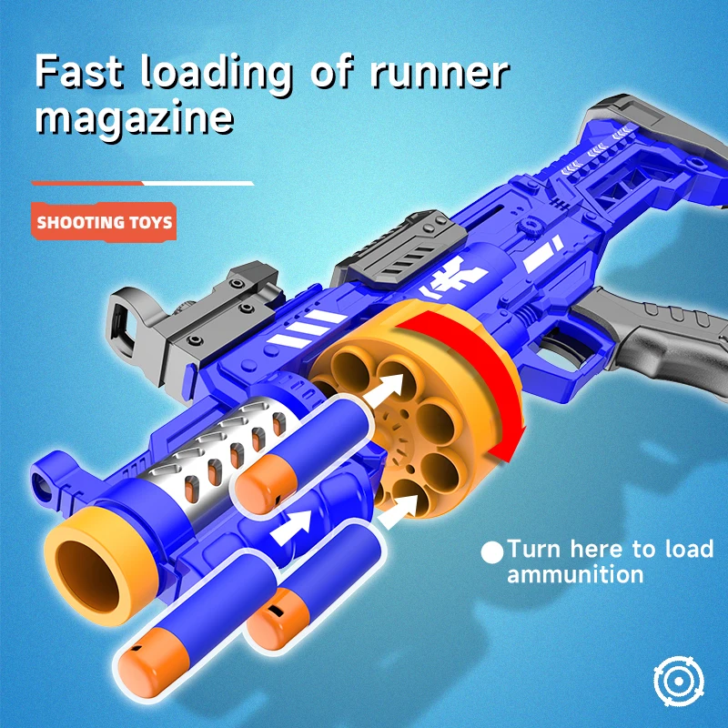 16PCS Safe EVA Darts Blaster Kids Indoor Outdoor Shooting Game Model Boys Gift Children Combination Soft Foam Bullet Toy Gun