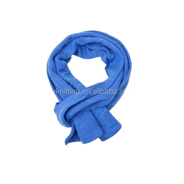 Индивидуальный однотонный Простой стиль Вязаный теплый шарф