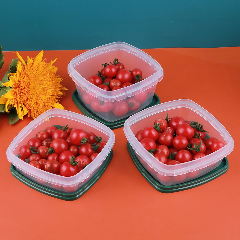 Hengmaster Stackable Leakproof Microwave Dishwasher  Freezer Safe Plastic Deli Food Storage Containers with Airtight Lids