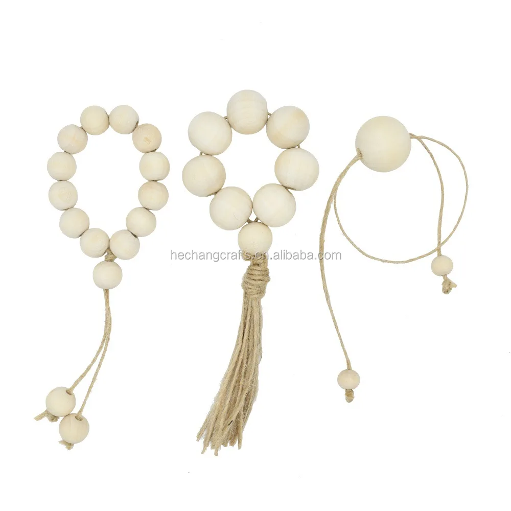 Wooden Bead Napkin Rings