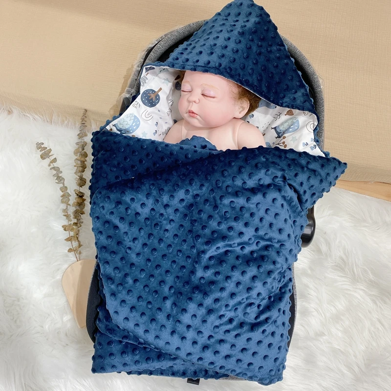 Baby newborn swaddle blankets baby blanket for wrap sleeping car seat baby sleeping travel blanket
