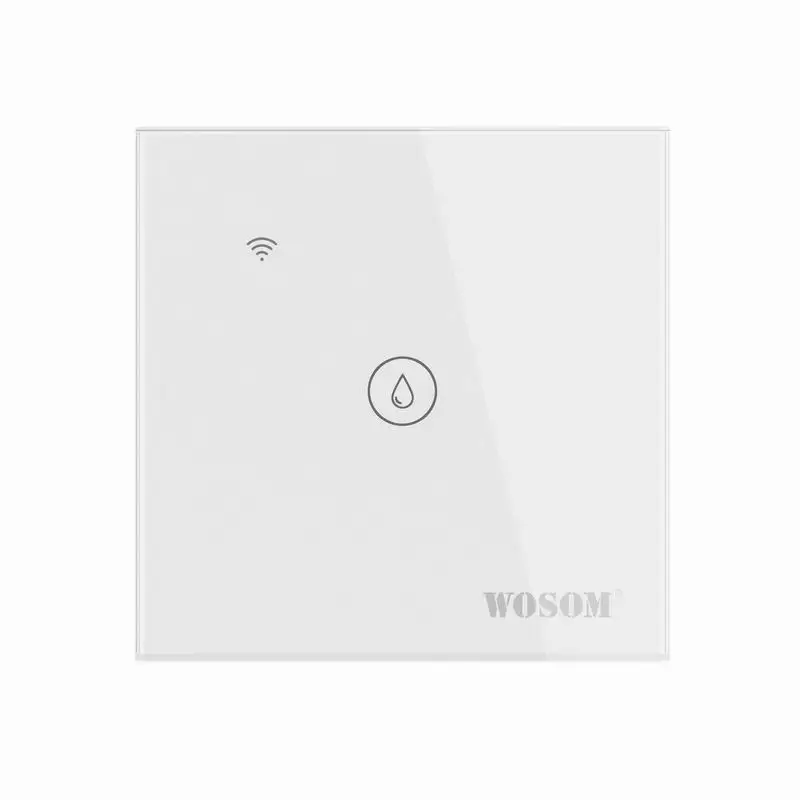 WOSOM HTSW Retail EU/UK Standard Glass Panel Switch Smart Life Water Heater Switch Touch Switch
