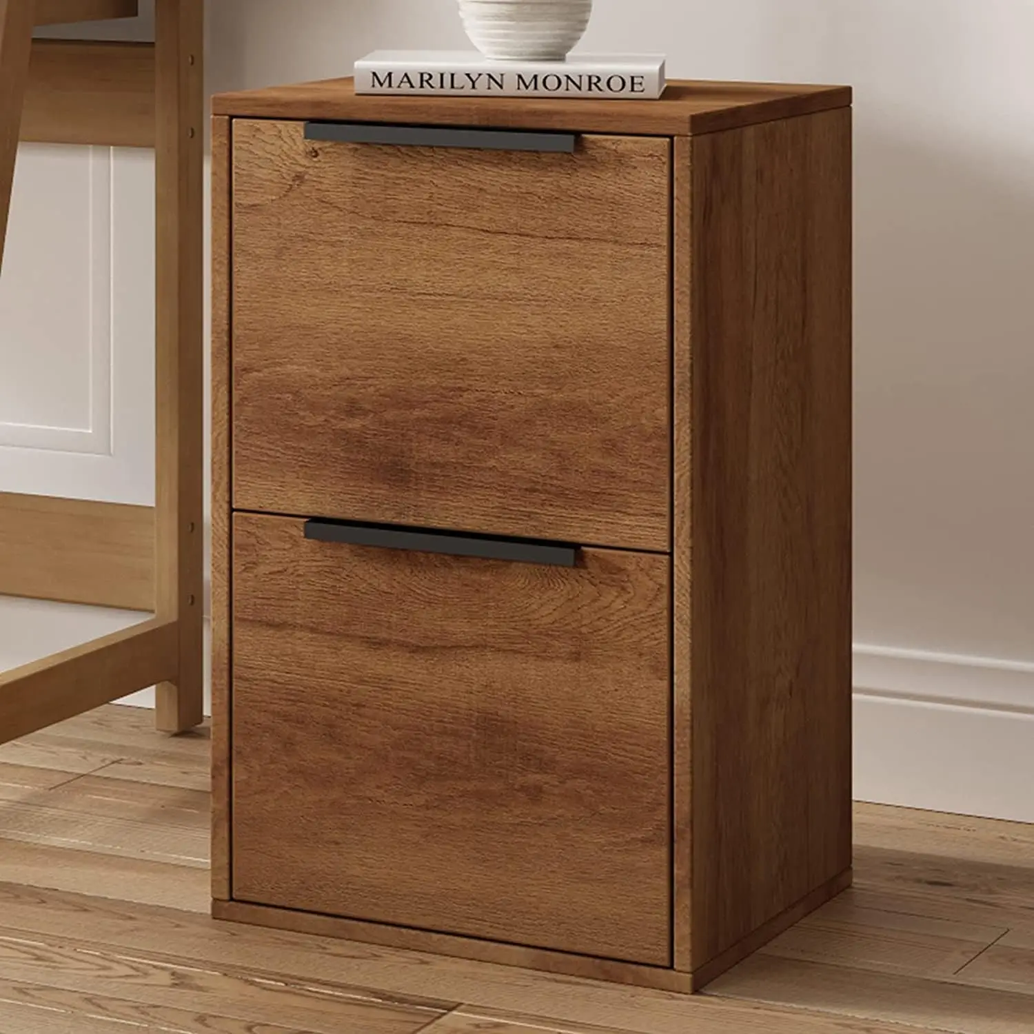 Wooden Office Storage Filing Cabinet with Drawers Hanging Bars