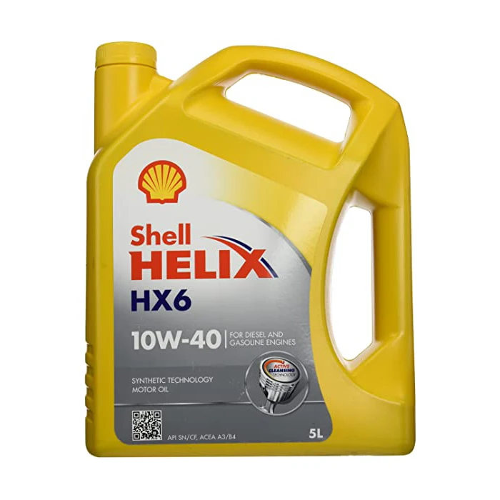 
SHELL HELIX HX6 10W-40, 5 liter plastic bottle, 3 pcs = 1 box = 15 liters 
