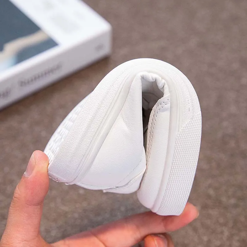 Высококачественная повседневная обувь унисекс для детей Однотонная легкая резиновая E1 белая полиуретановая из Гуанчжоу на