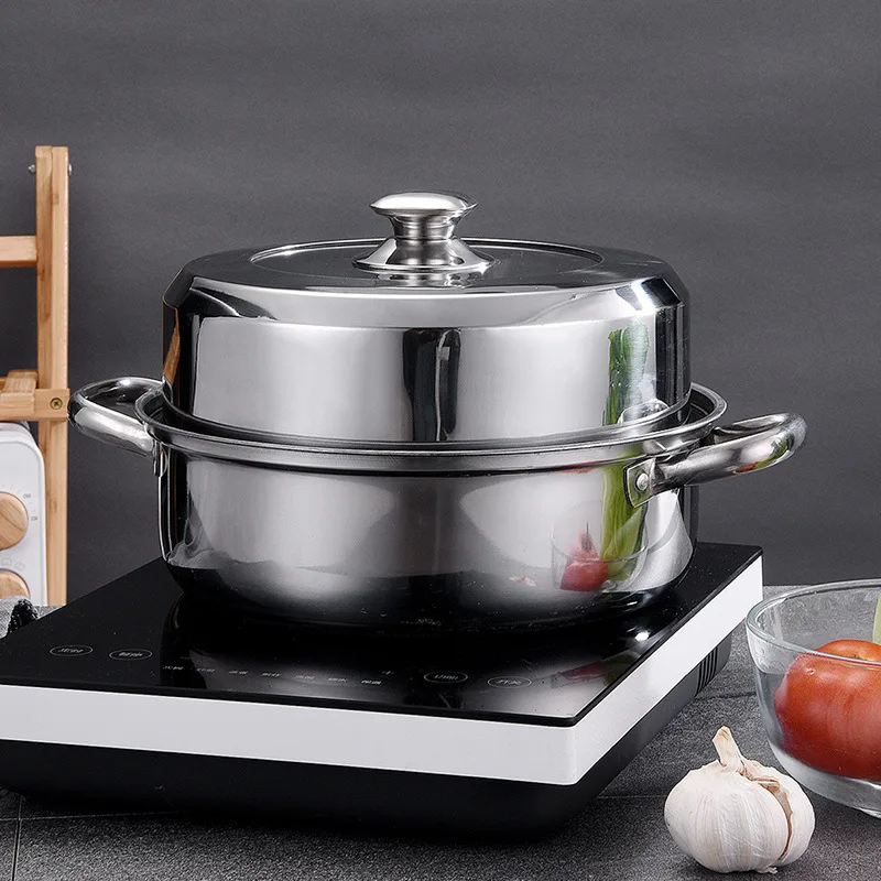 Perfect for Steam Cooking Multi-purpose Steamer Pot Health Steamer Pot High-End Quality Steam Cooking Pot