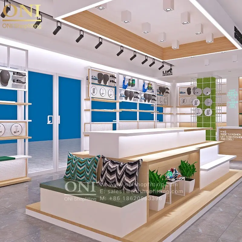 Современный обувной магазин дизайн интерьера витрина мебель обувные витрины светильники