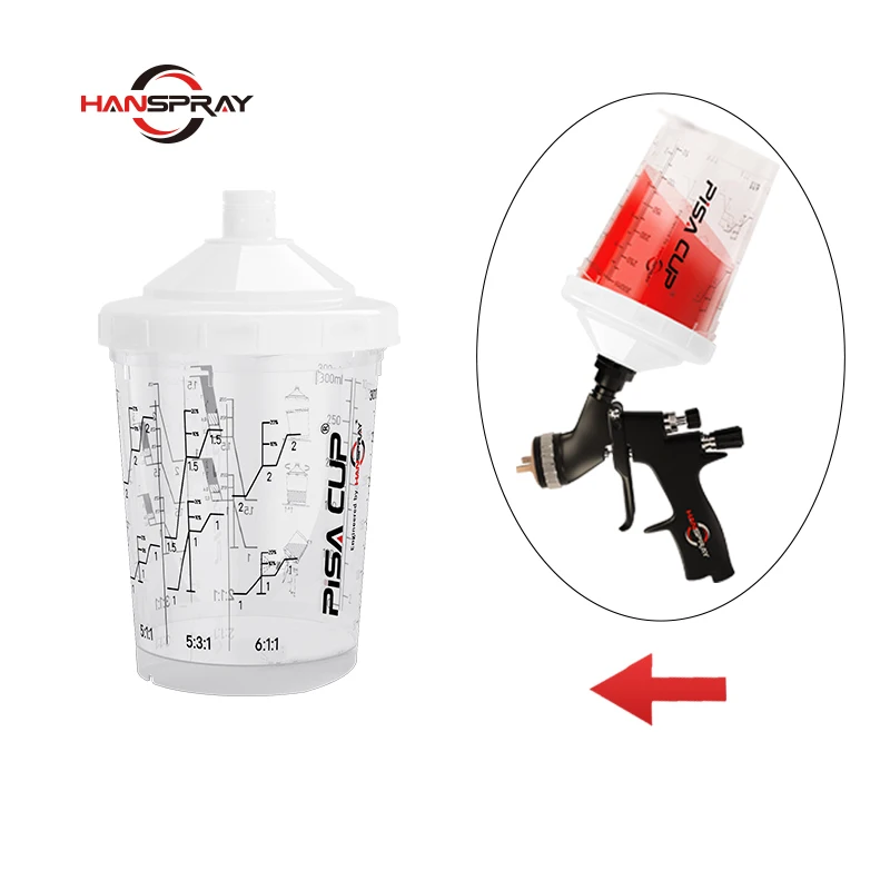 Environmental Cheap Plastic Car Plastic Paint Viscosity Measure Mixing Cup Enamel Paint Resistant Gun Cup