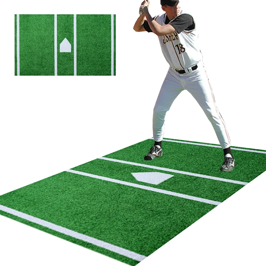 Home Plate Baseball Indoor and Outdoor Baseball Pitching Training Hitting Mat