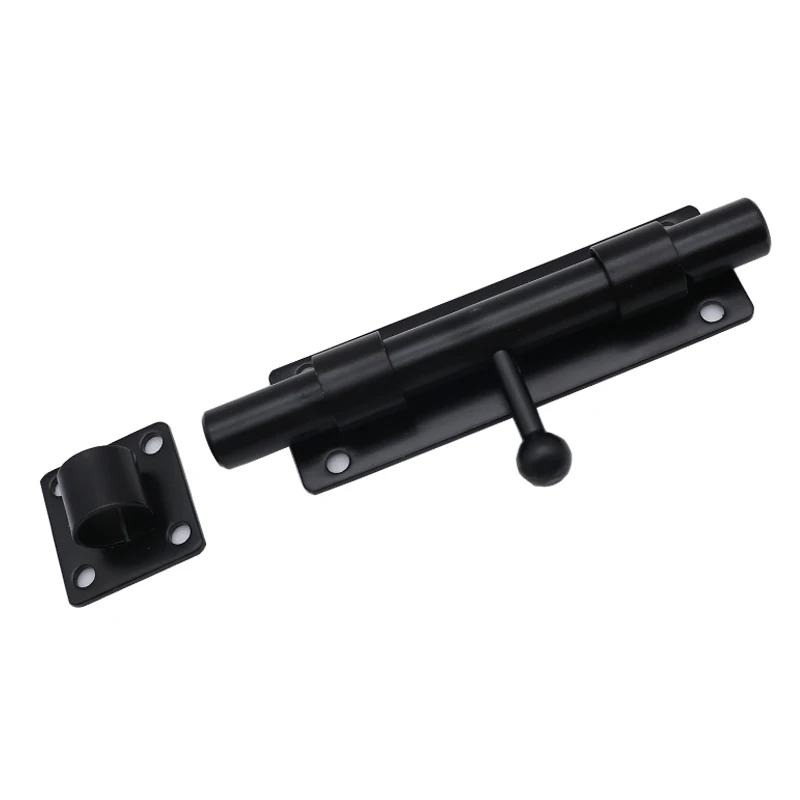 Barrel Bolt Slide Security Door Lock 201 Stainless Steel Hot Sales Square Door Bolt With Left & Right Direction Door Building