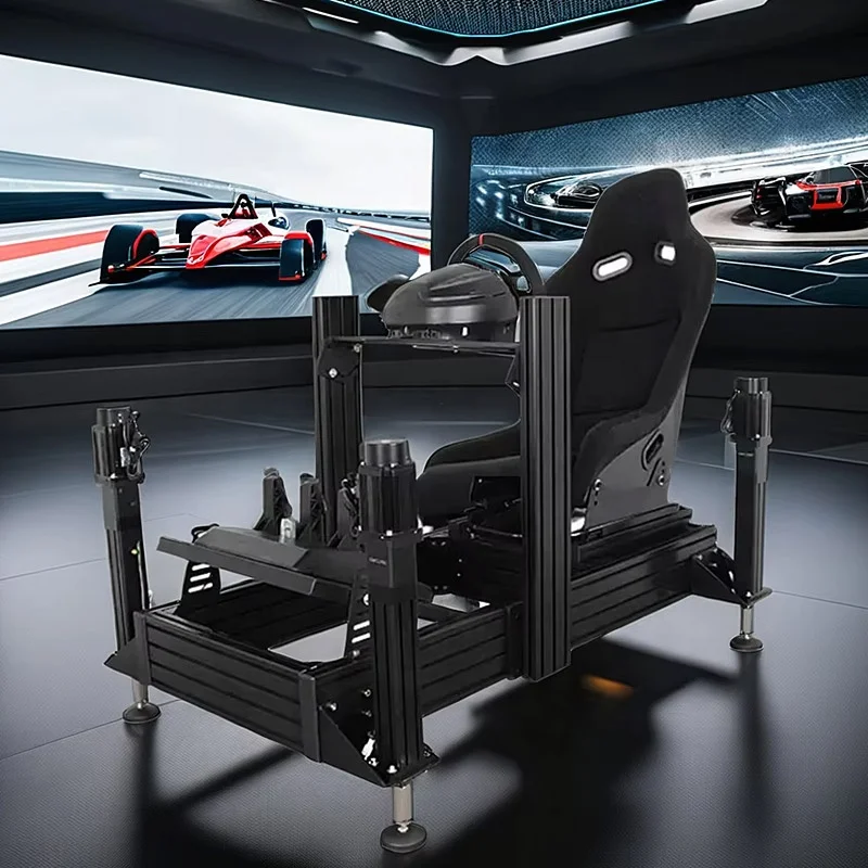Basic Version DIY 3060 Aluminium Profile Driving Game Frame Alu Direct Drive Car Race Simulator Playseat Sim Rig Racing Cockpit