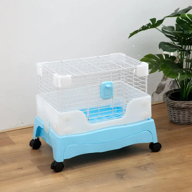 Factory Whole Sale Plastic cage hamster Rabbit pet exercise  cage  Small Animals House Travel Cage