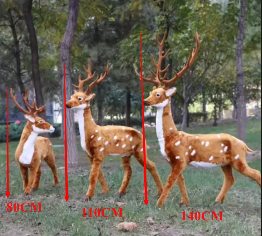 large outdoor realistic artificial christmas reindeer