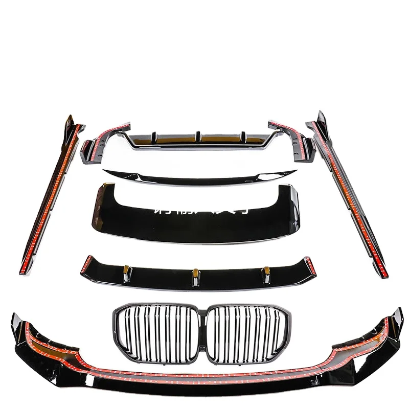 Suitable for BMW new X5 modified large surround G05 black warrior mid-net tail front lip front shovel rear spoiler M kit