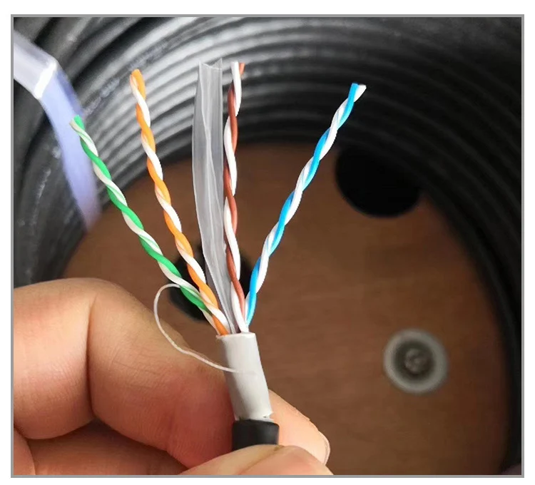 Outdoor Indoor Network Cat5 Cat6 Cable Waterproof 305M Roll Box Shielded Internet Cable UTP Cat 6 Lan Cable