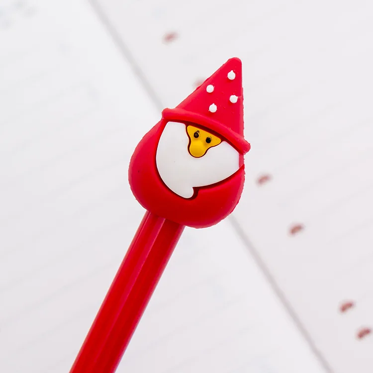 Christmas creative pen gel pen cute cartoon Christmas series neutral wholesale pen Christmas gift