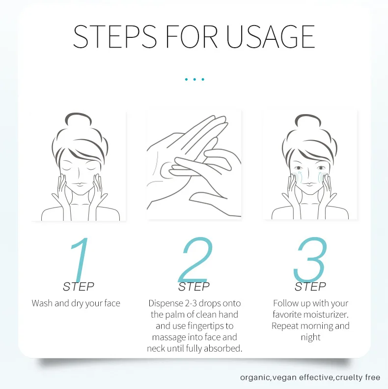 Aixin 30ml Glass Skin Care Serum Private Label  Hyaluronic Anti Aging Serum Niacinamide  Acid Face Serum