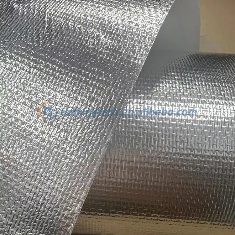 Industrial & Home Use Heat-Resistant Self-Adhesive Reinforced Fiberglass Silver Aluminum Foil Tape