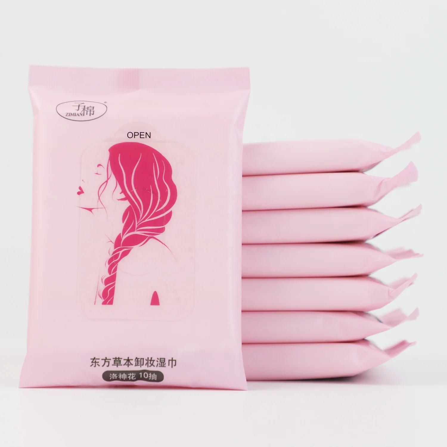 Factory Price 100% Biodegradable Organic Face Cleaning  Makeup Removing Wet Wipes Gentle Soft Makeup Remover Wipes For Women