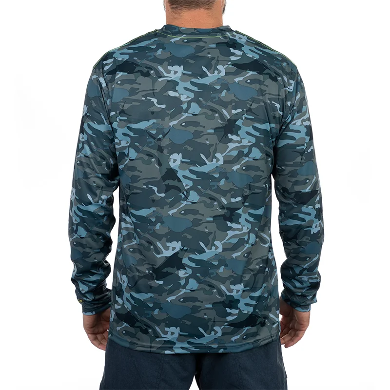 custom Performance UPF 50 UV Sun Protection Long Sleeve Quick Dry Fishing Shirt