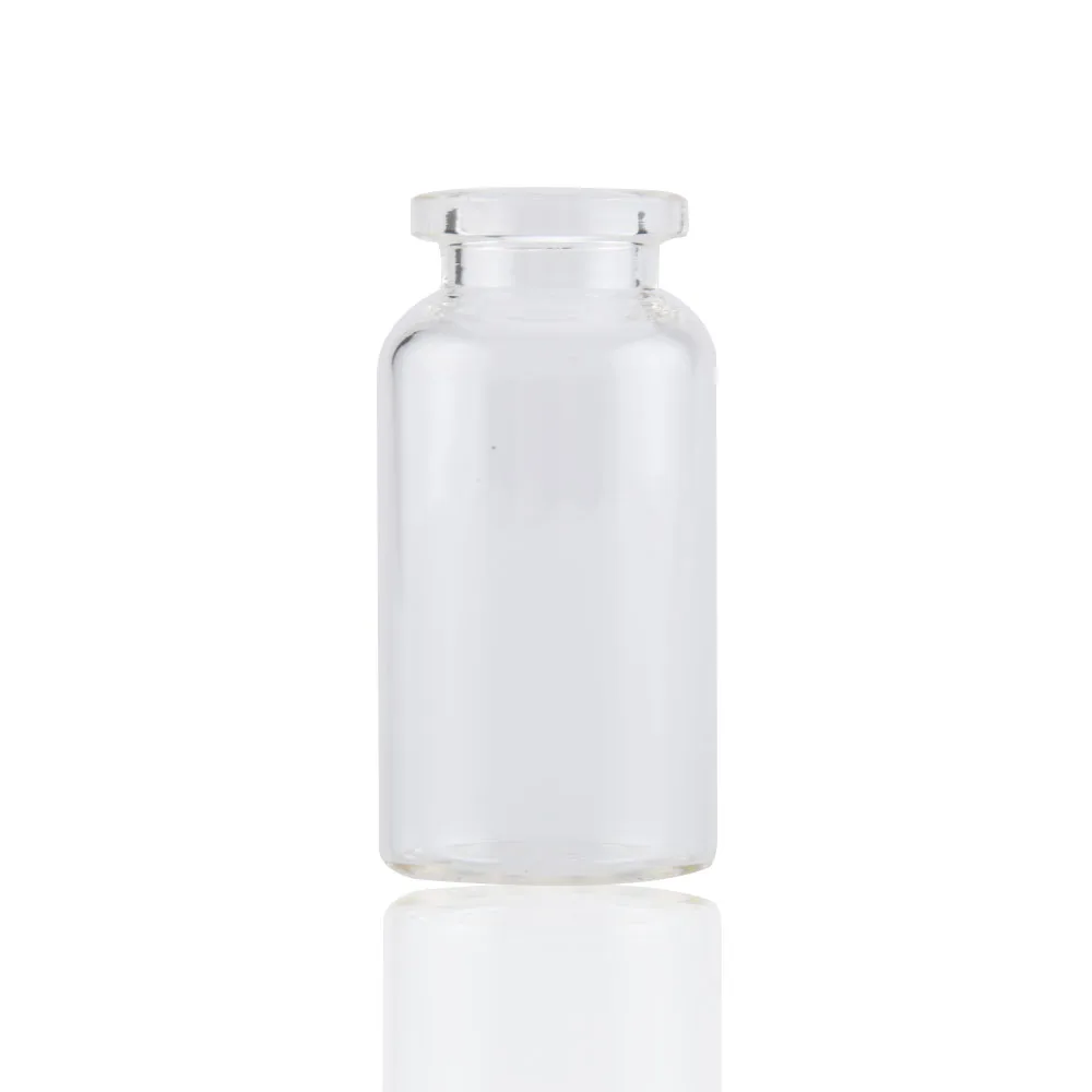 Pharmaceutical 2ml 7ml 8ml 10ml 15ml 20ml 30ml clear amber glass tubular vials injection sterile test tube vial