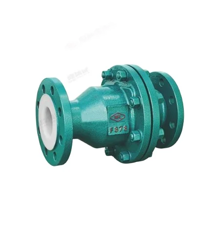 PTFE/PFA/FEP Lined clamp swing check valve with API608 Design Standard driving for manual worm pneumatic and electric