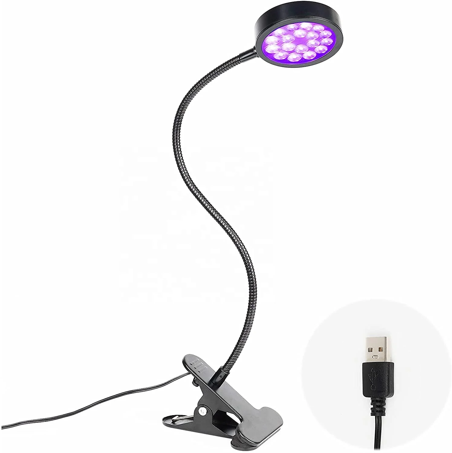 small portable UV finger drying lamp 5W black light table lamp for nail gel