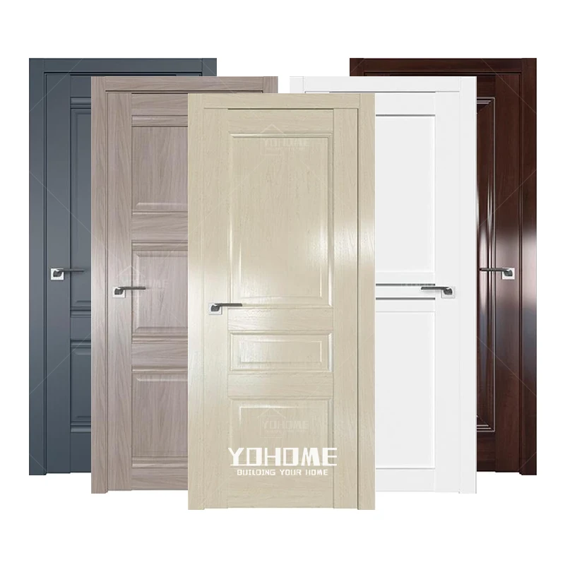 Spanish soundproof interior panel door solid natural wood door interior bedroom imports from China interior doors