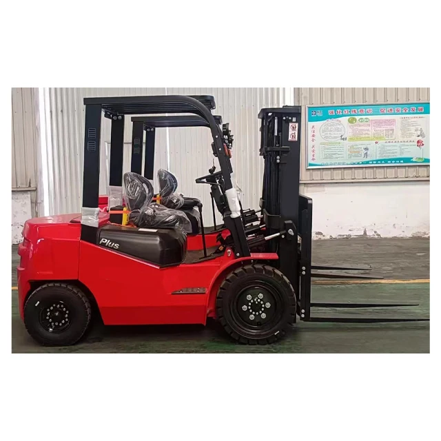 Small Electric Forklift Four-wheel Drive Hydraulic Stacker Loading And Unloading Truck Counter Balanced Fork Lift Truck