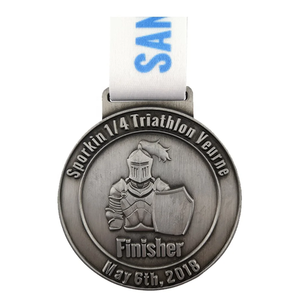 50 pcs ribbon with logo printed and jump rings for 2021 new design medal