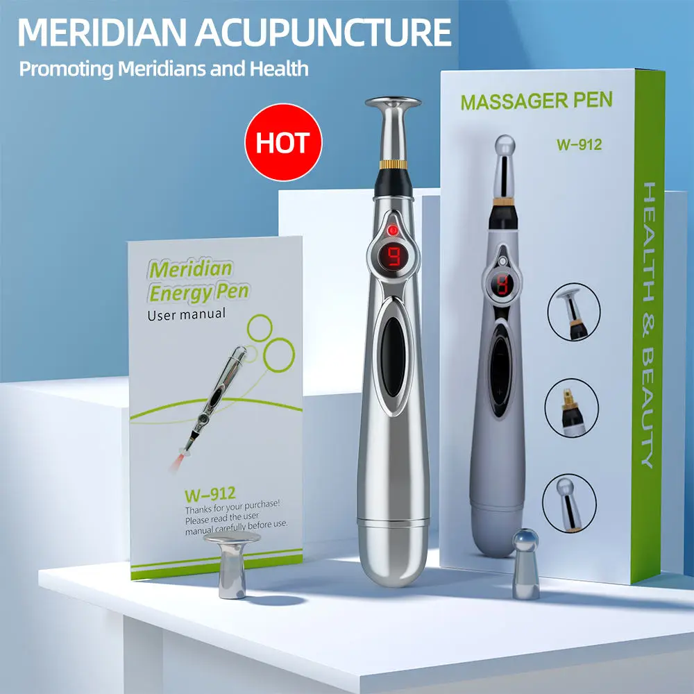 Health Care 9 Modes Electronic Energy Pen Acupuncture Pen Portable Meridians Laser Therapy Acupuncture Pen For Pain Relief