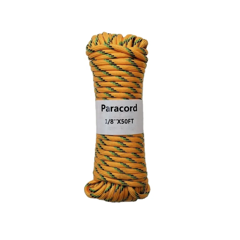 1/8inch 50ft  750lb Parachute Cord 100% PP Outdoor Camping Survival ROPE