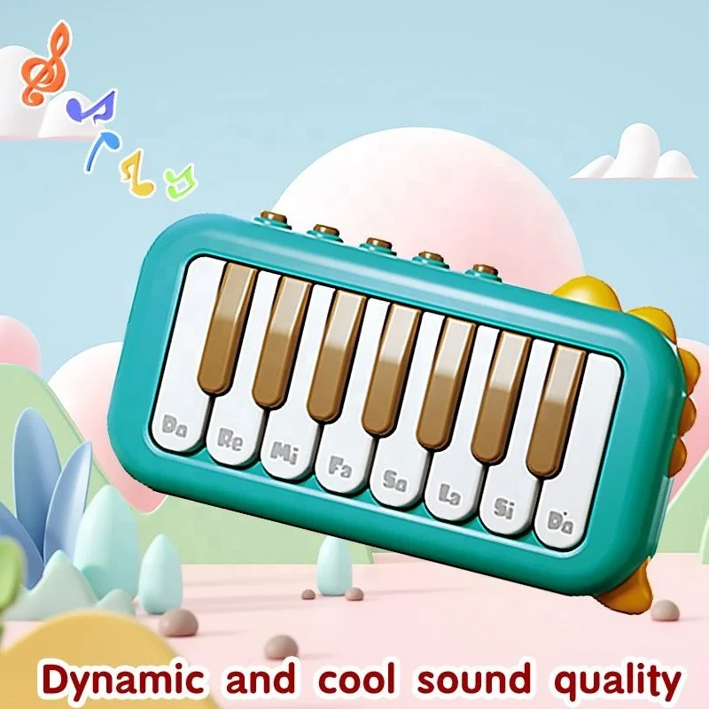 Kids Multifunctional Music Keyboard with Lights Baby Piano  Portable Child Pocket Piano