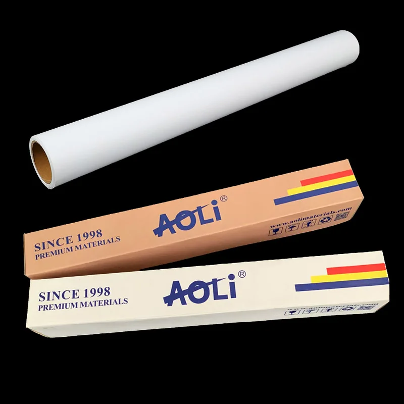 High Tack/Strong Glue Self Adhesive Wall Vinyl Frosted Textured PVC Vinyl For Digital Printing Roll for Poster Materials