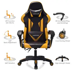 Комфортное гоночное игровое кресло OS-7911 для геймеров компьютерное